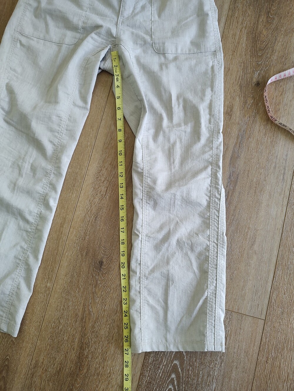 Kuhl Cabo Pant Cotton Linen Birch Grey Gorpcore Size 8 SHORT - Picture 10 of 16